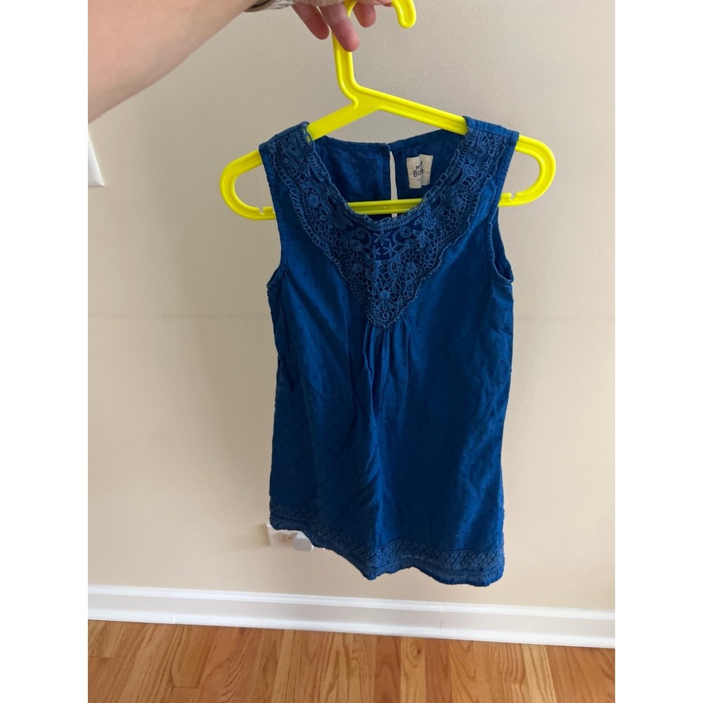 Mini Boden blue dress girl size 7-8